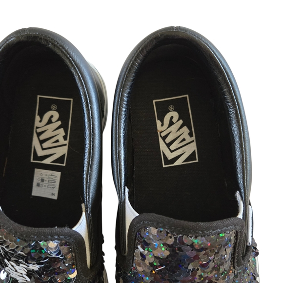 Vans Black‎ Sequin Slip-On Sneakers - Picture 5 of 11